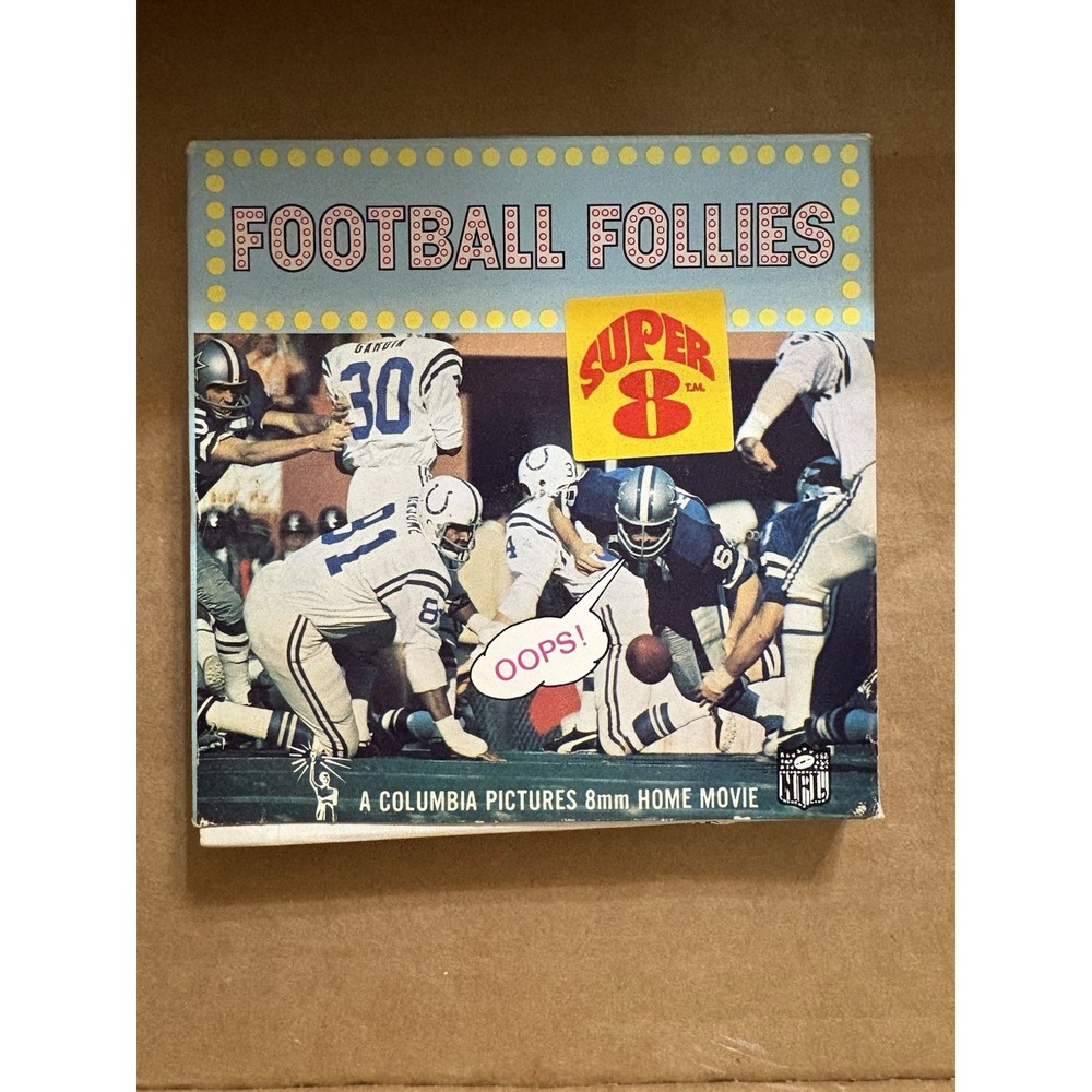 Vintage 8mm "Football Follies" Columbia Pictures Home Movie Reel SP-81